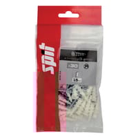 TACO NYLON AUTORROSCANTE CON TORNILLO 3 X 25 MM 30 UDS - SPIT SAS - 2