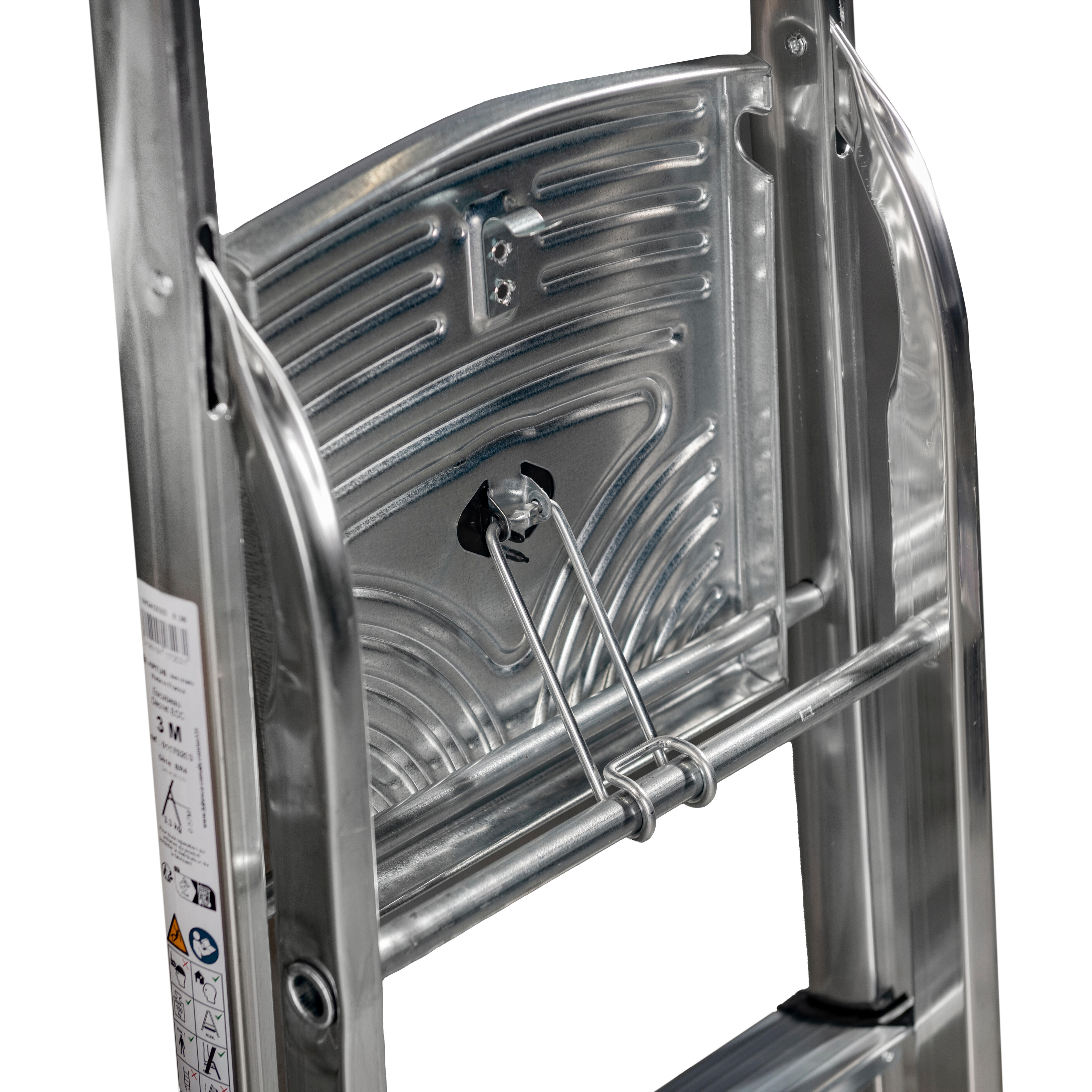 ESCALERA DOMÉSTICA ALUMINIO-ACERO 3 PELDAÑOS - 4