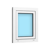 VENTANA ALUMINIO PRACTICABLE GOLPETE  BLANCA 50X60CM - 3