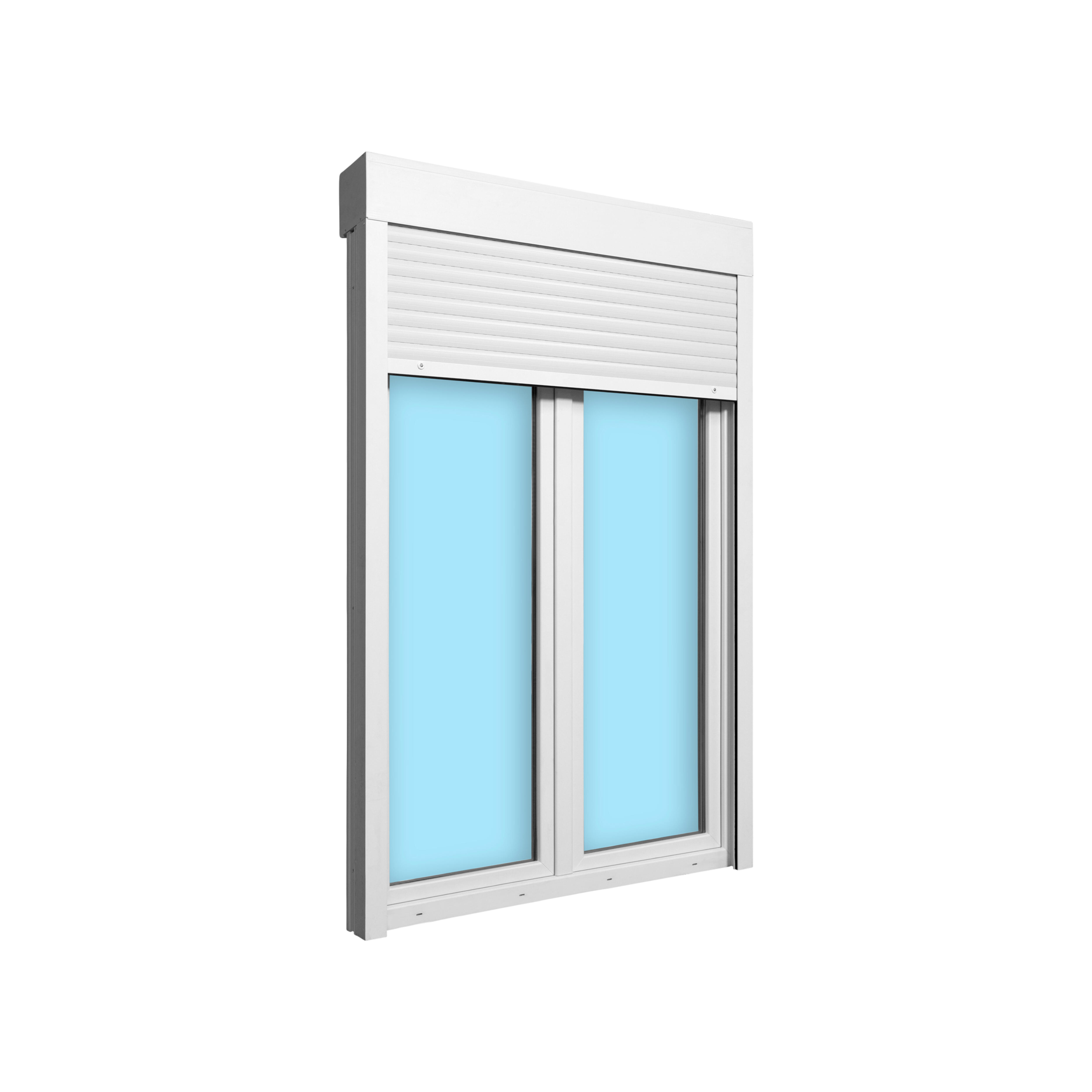 BALCONERA PVC OSCILOBATIENTE CON PERSIANA BLANCA 140X218CM - 3