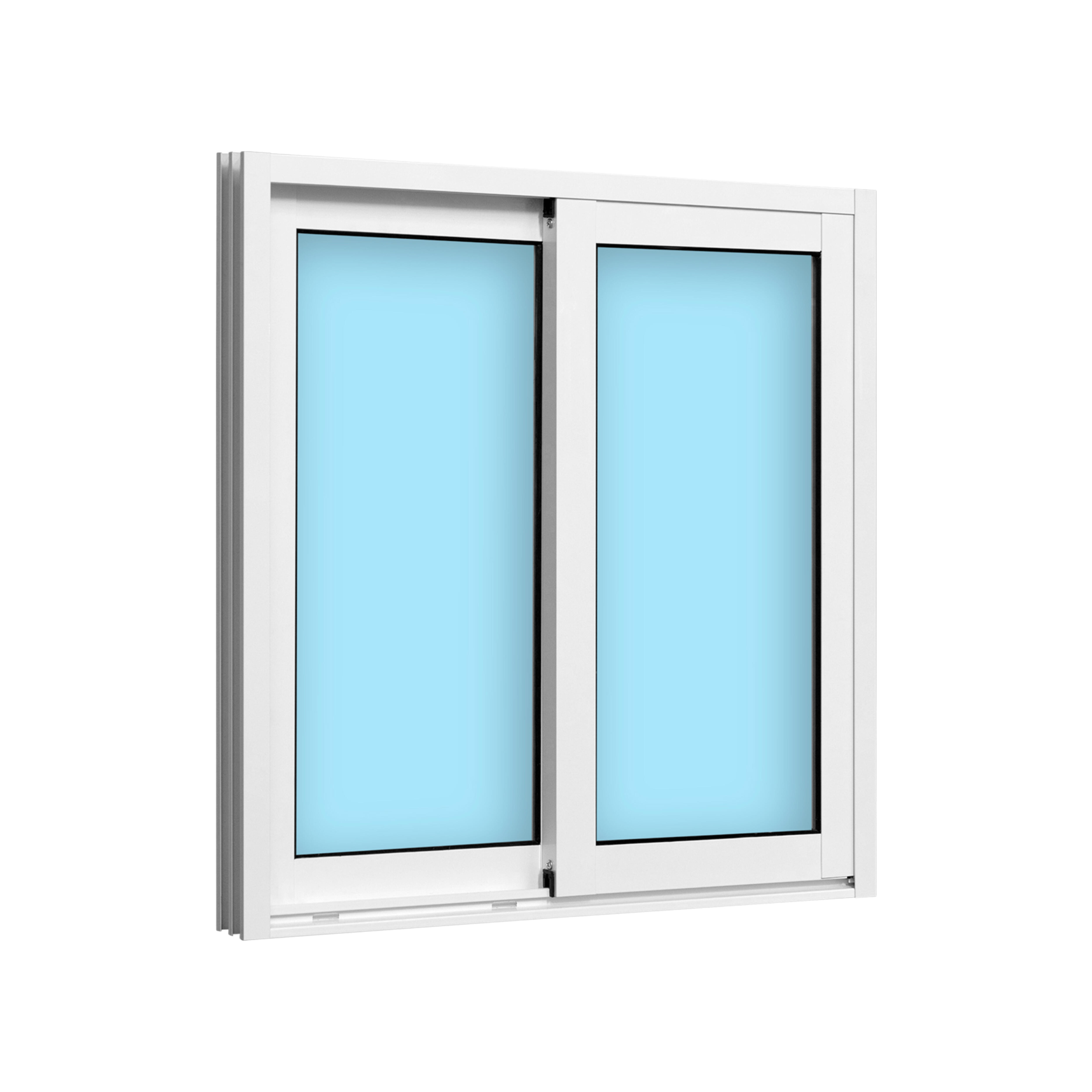 VENTANA ALUMINIO CORREDERA BLANCA 80X80CM - 2
