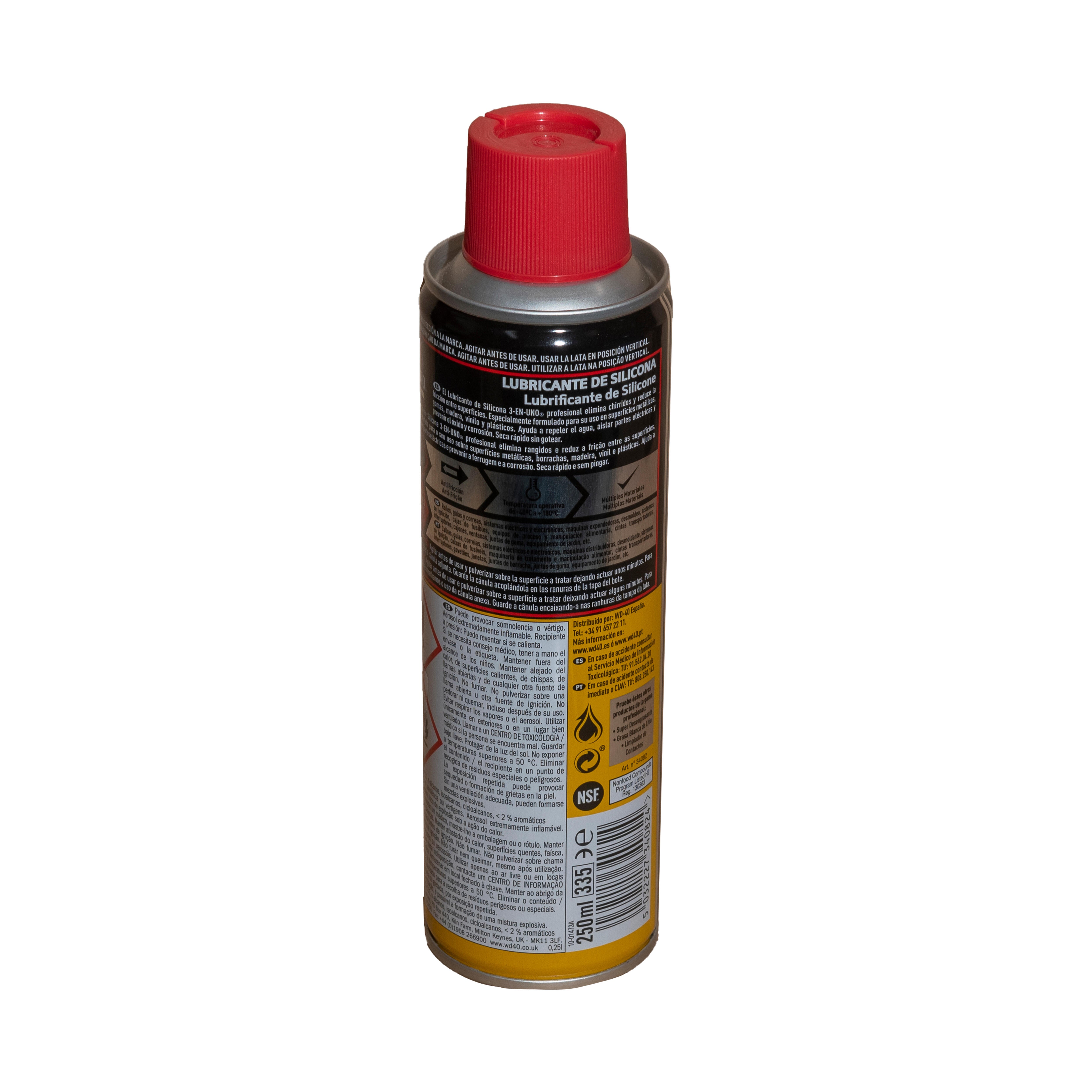 LUBRICANTE DE SILICONA SPRAY 250ML 3 EN 1 - 3