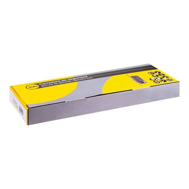 CERRADURA SEGURIDAD EMBUTIR PUERTA DE MADERA 50  MM. LATONADA 101 YALE