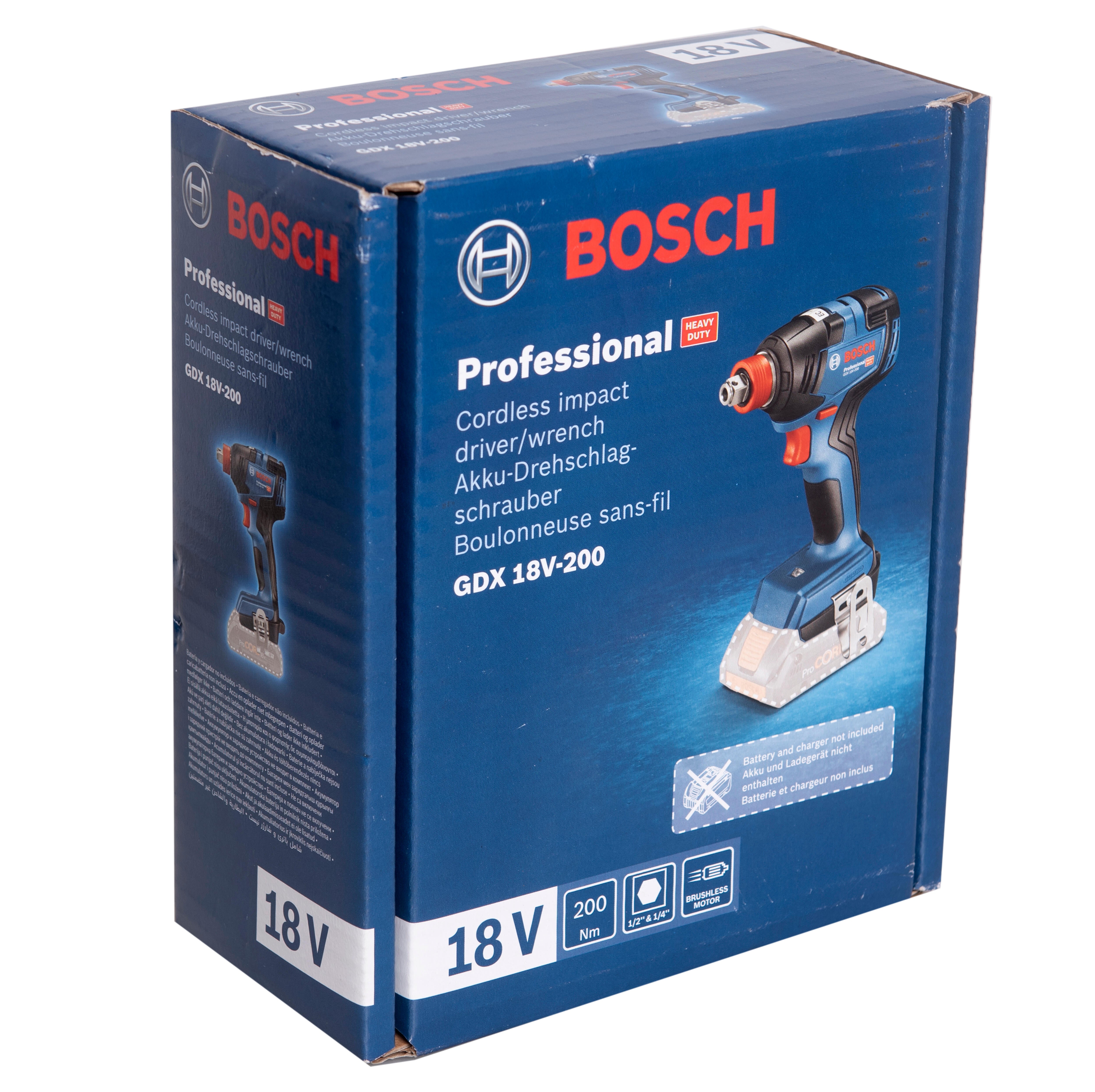 ATORNILLADOR DE IMPACTO A BATERÍA BRUSHLESS 200NM 18V BOSCH GDX 18V-200 - 8