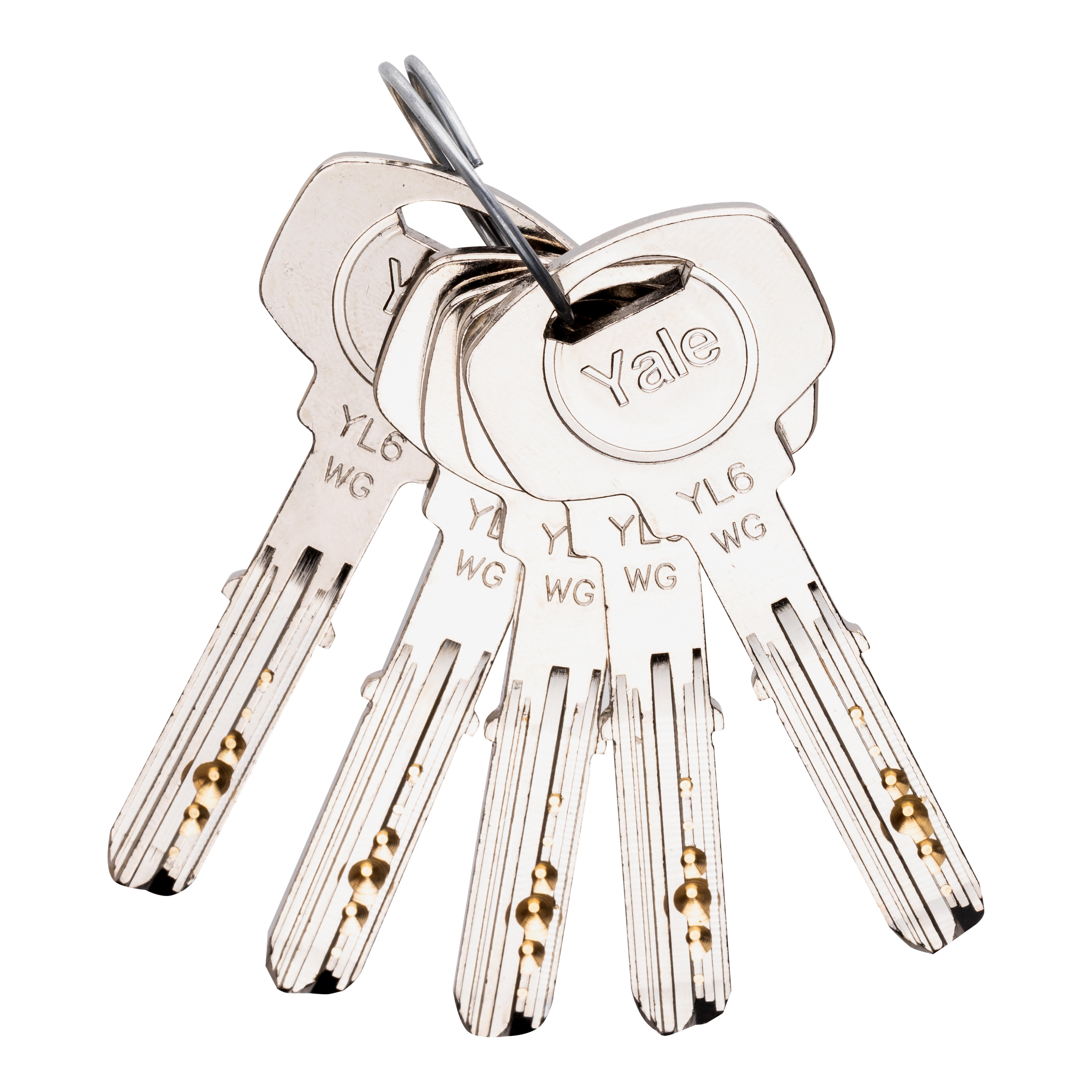 CILINDRO SEGURIDAD ANTIBUMPING 30X10MM. PUNTOS LEVA 15MM  LATON  YL6 YALE - 2