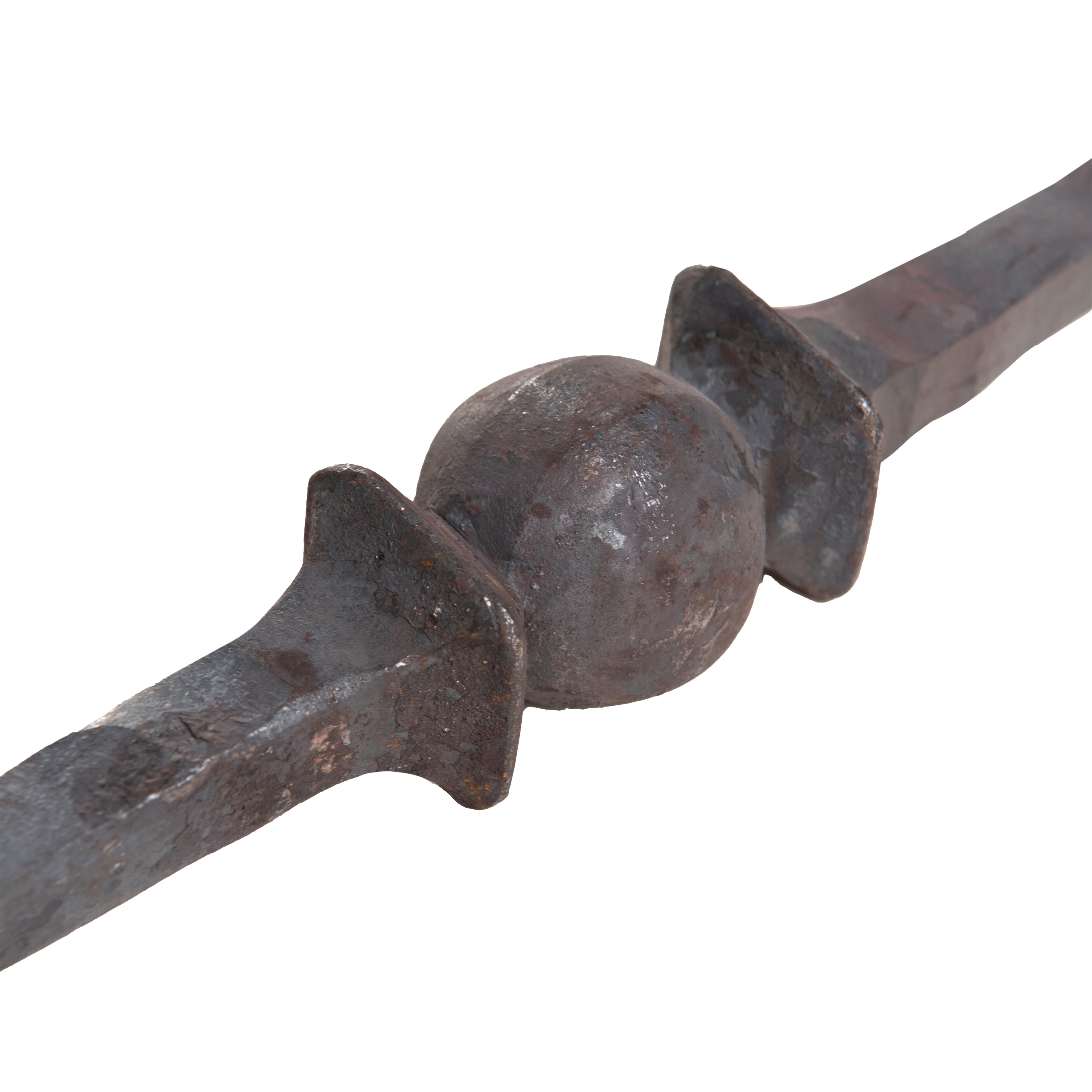 BARRA DE HIERRO FORJADO DOS BOLA 12X32MM 1M - 6