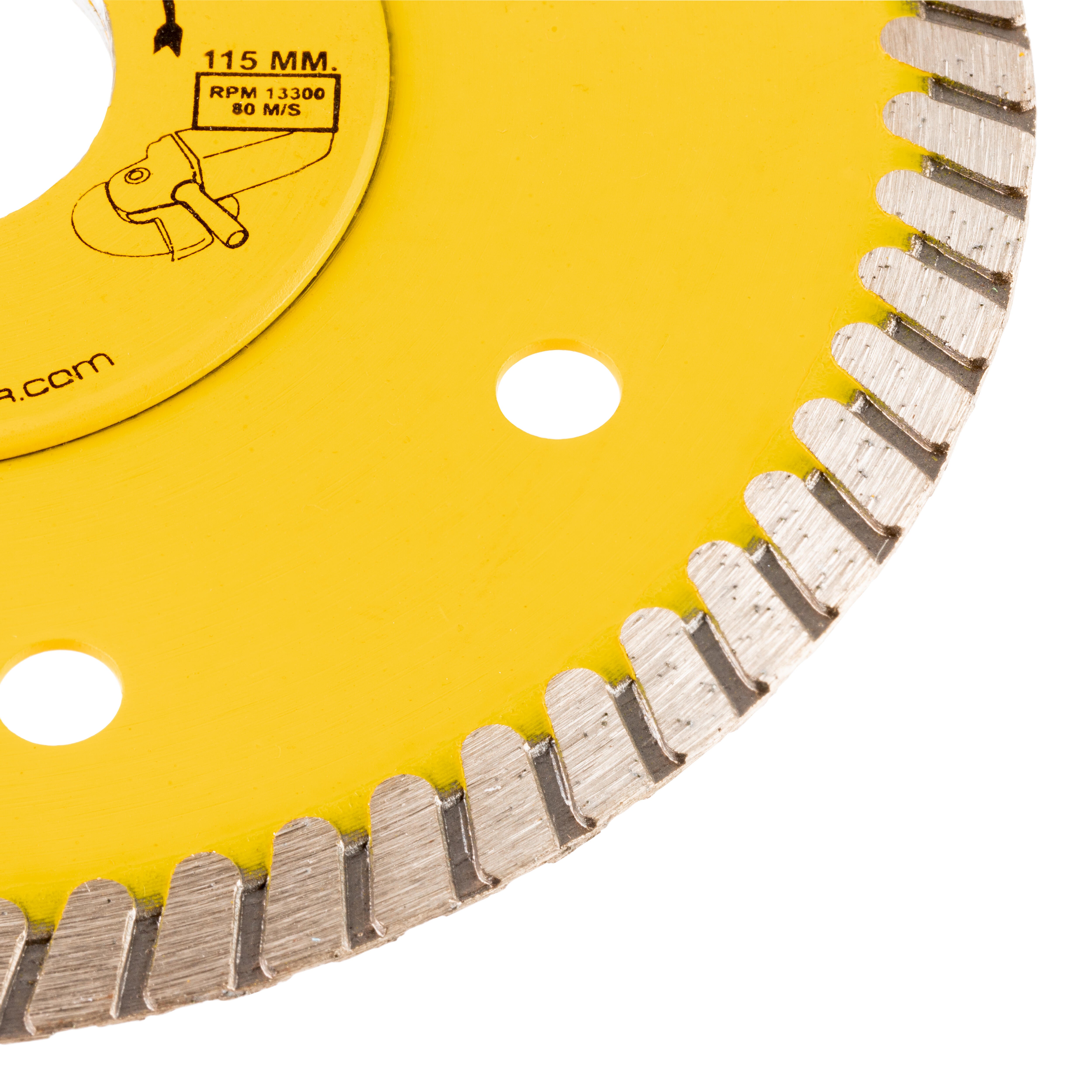 DISCO DE DIAMANTE AMOLADORA CORTE CERÁMICO BANDA CONTÍNUA TURBO EXTRAFINO 115MM STAYER - 2