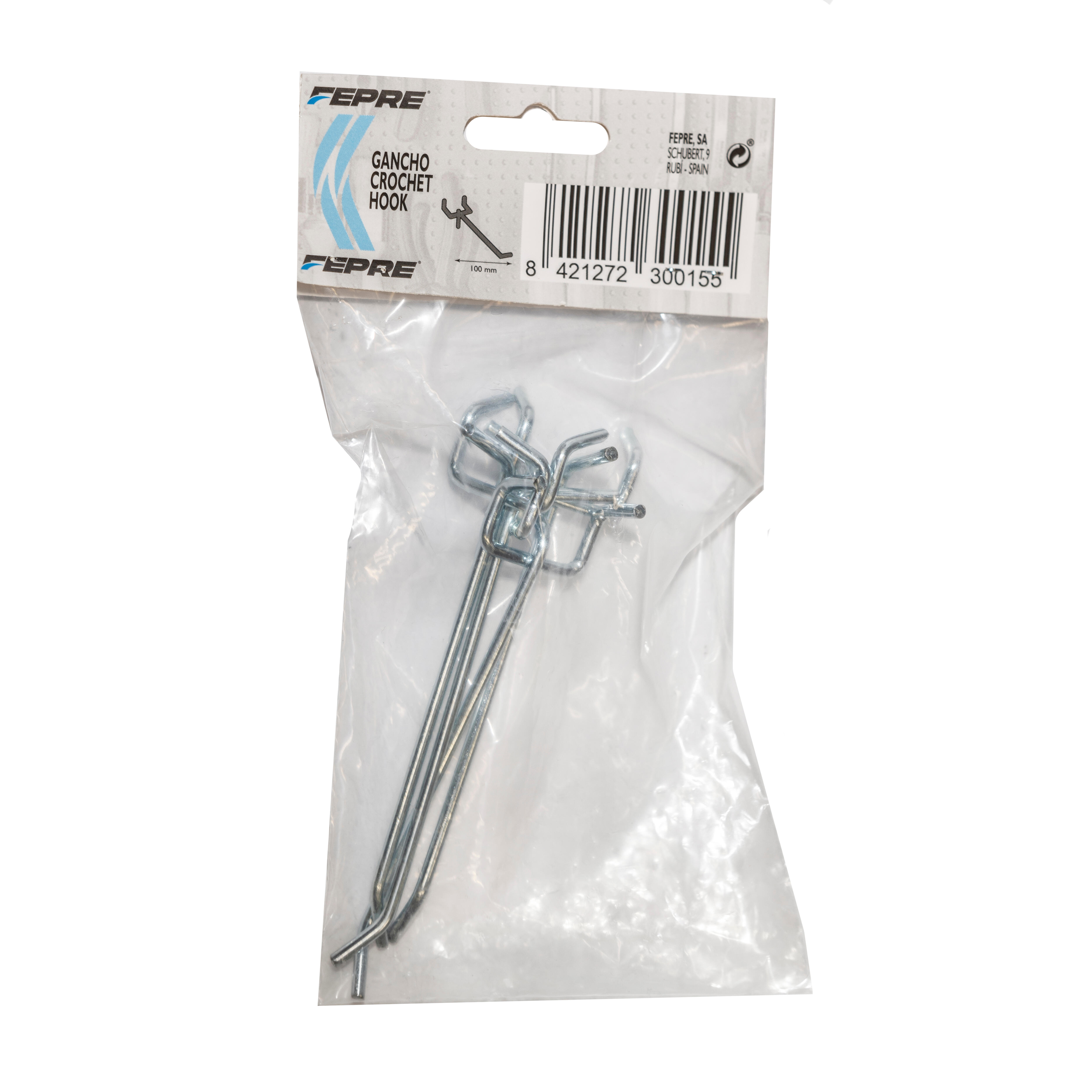 GANCHO PARA COLGAR EN PARED METÁLICO 100MM - 2