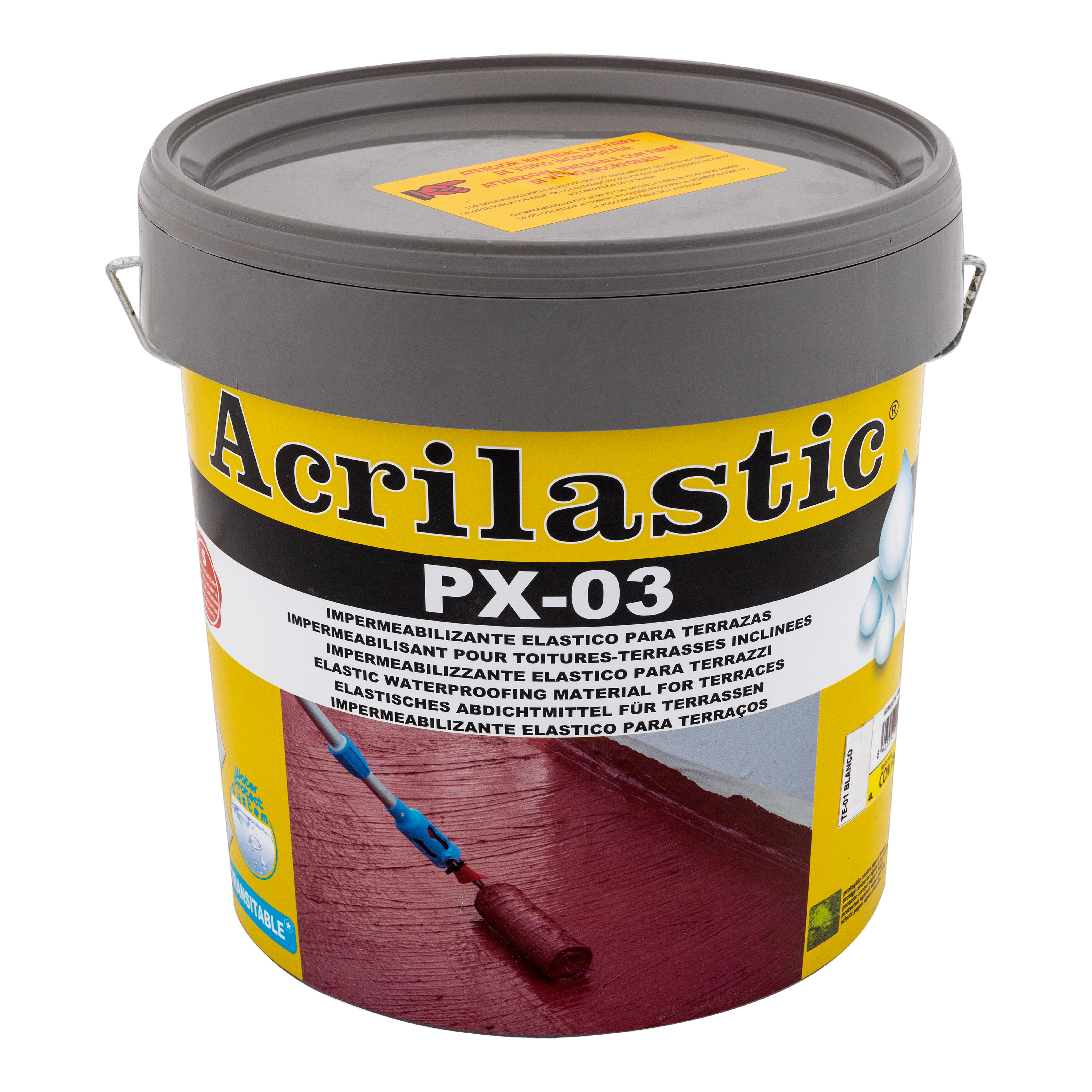 IMPERMEABILIZANTE ACRILASTIC 15L GRIS - 3