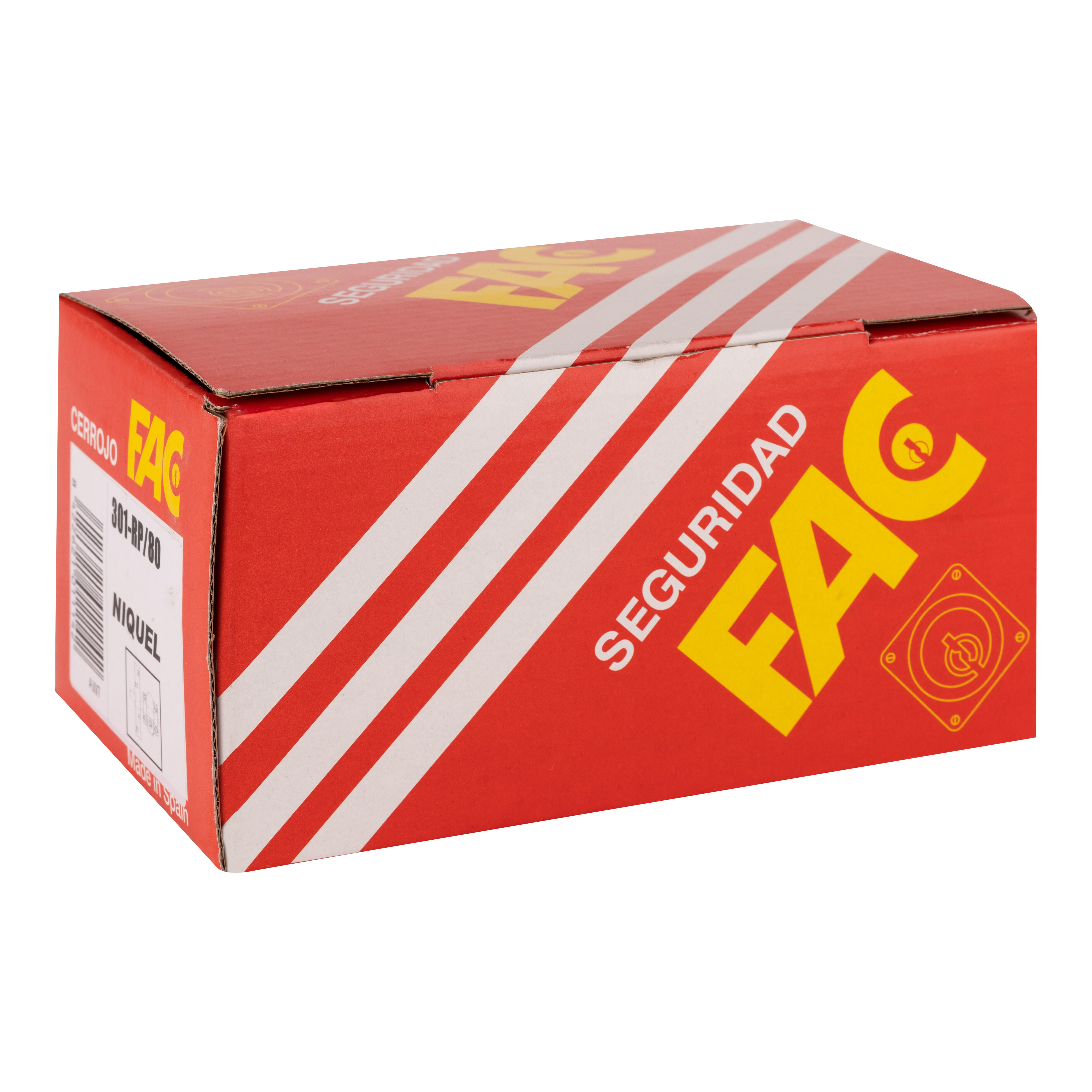 CERROJO PUERTA DE SEGURIDAD PARA INTERIOR Y EXTERIOR NIQUELADO 5 LLAVES FAC - 4