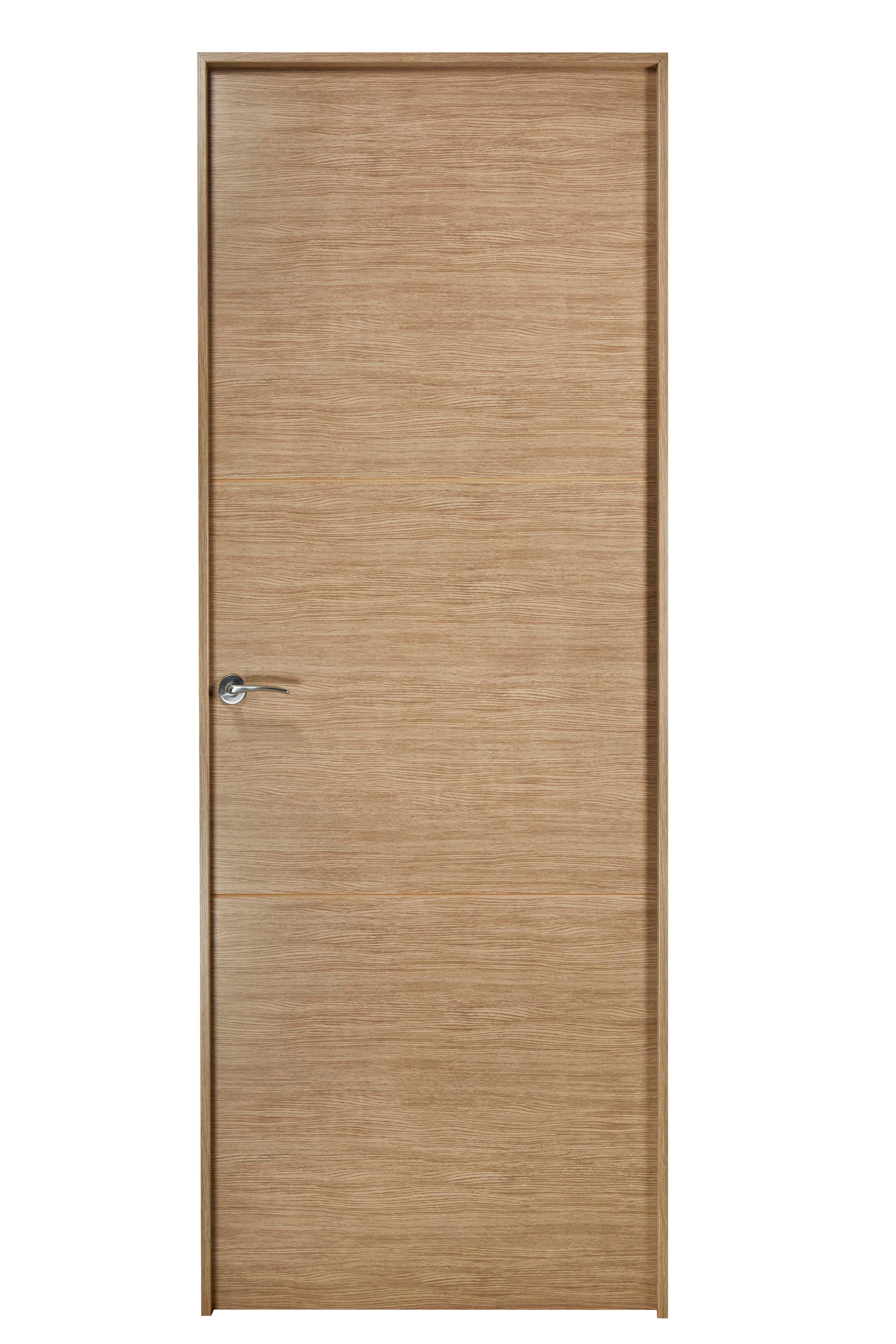 PUERTA ABATIBLE EN BLOCK MELAMINA ROBLE T 80,5CM CIEGA IZQUIERDA - 3