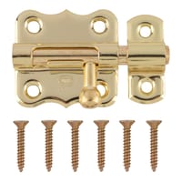 PESTILLO 40 MM PUERTA DE SEGURIDAD PARA INTERIOR Y EXTERIOR LATONADO AMIG - 2