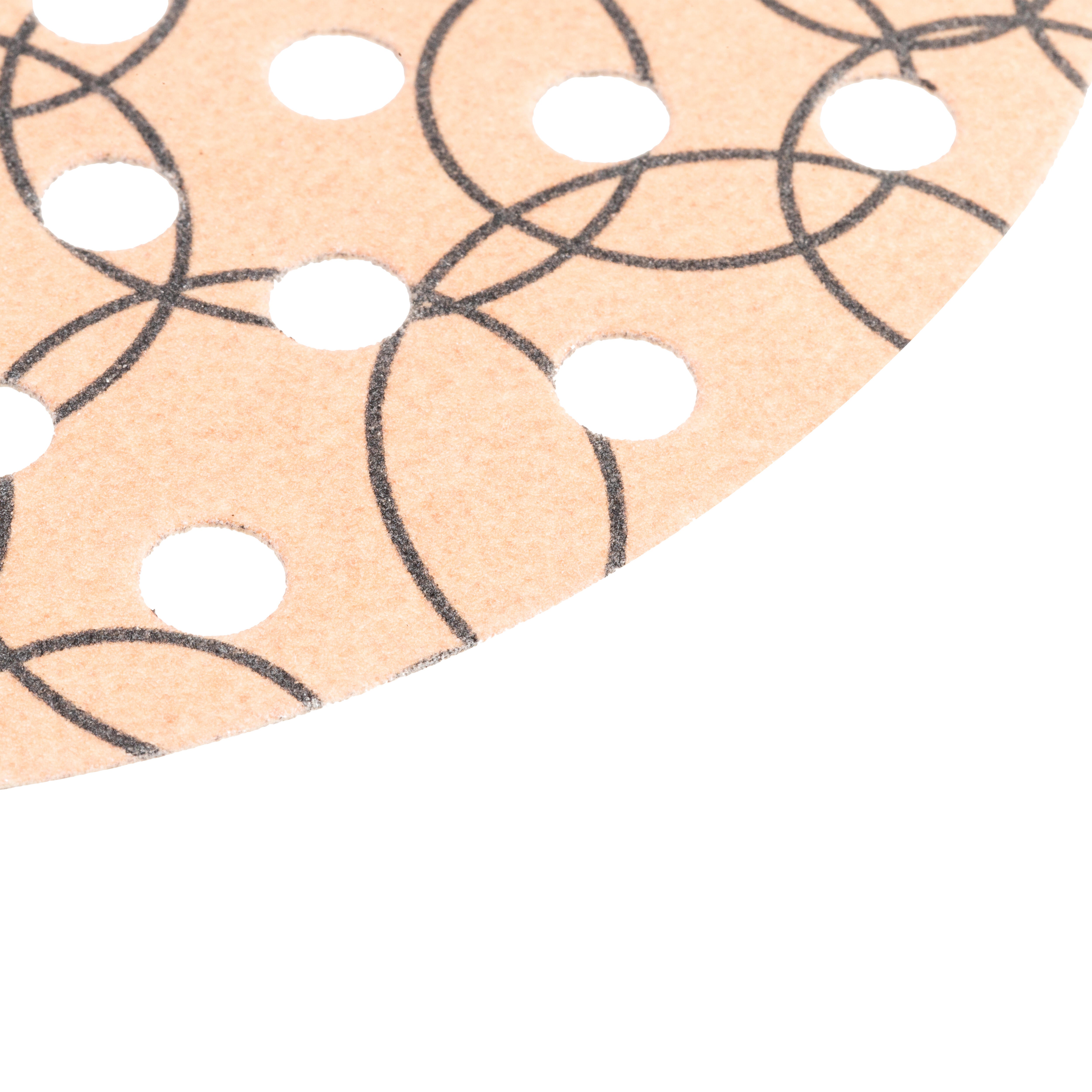 6 DISCOS DE LIJA 180MM MULTIPERFORADOS GRANO 180 - 3