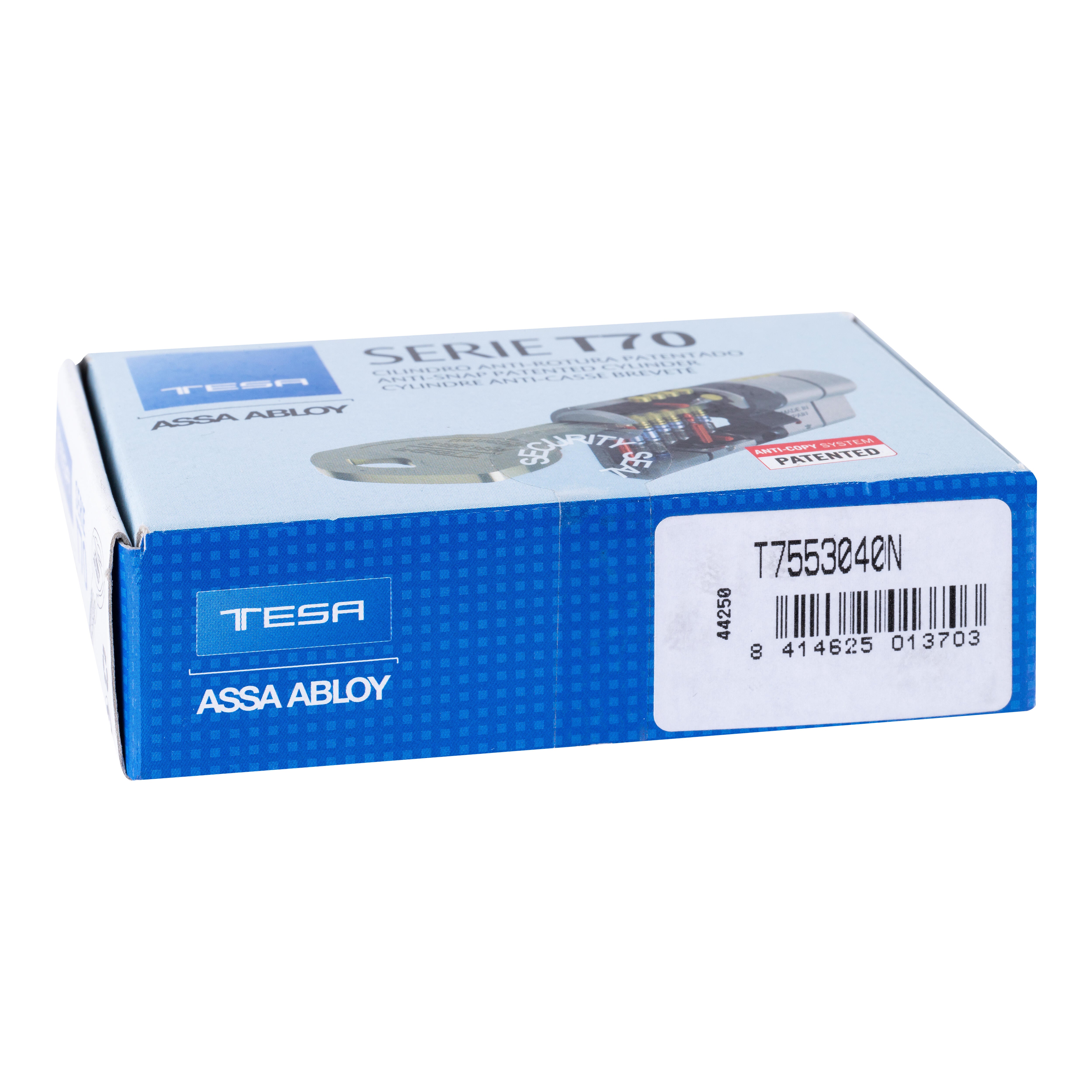 CILINDRO SEGURIDAD ANTIROTURA Y ANTIBUMPING 30 X 40 MM. NIQUEL T70 TESA - 5