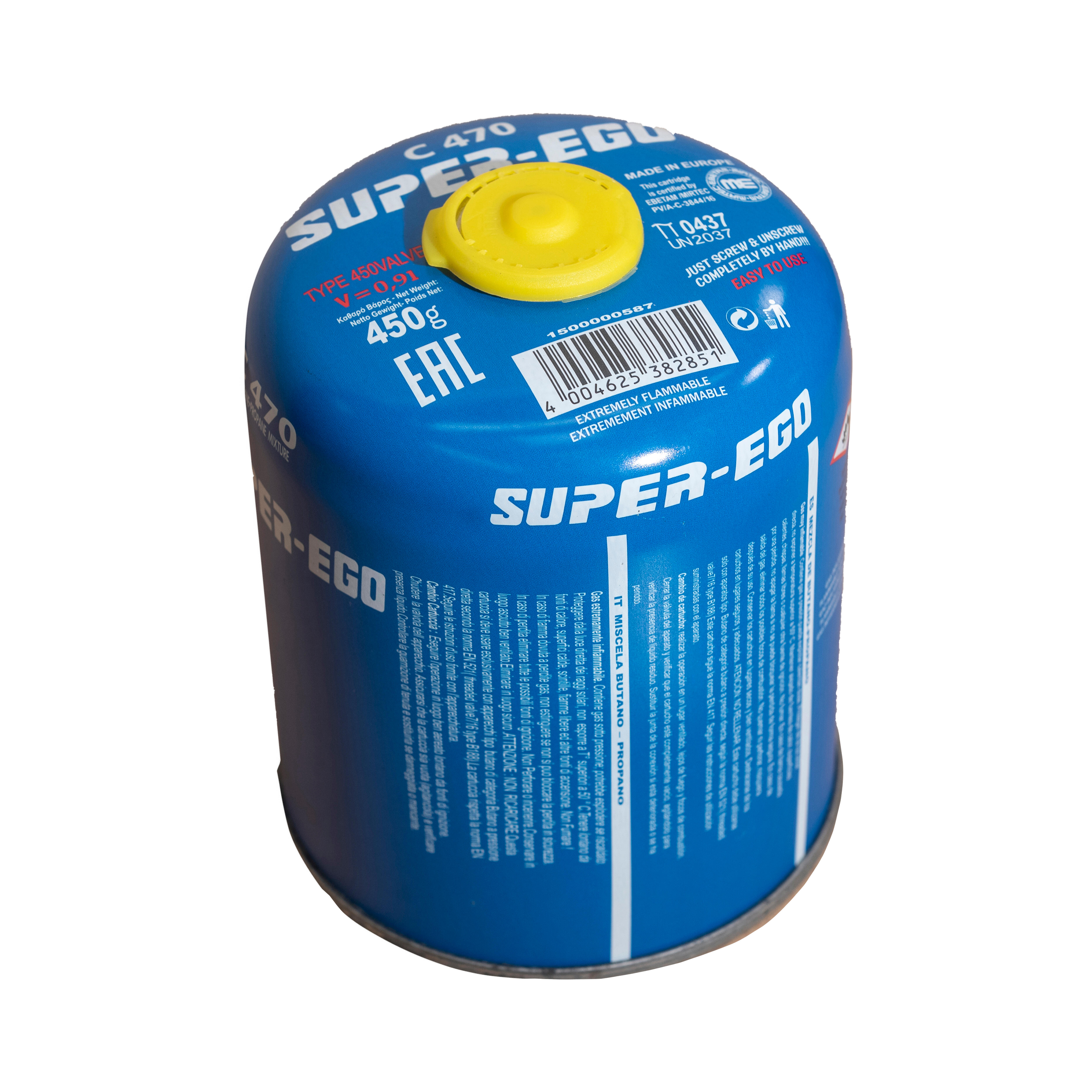 CARTUCHO GAS BUTANO C470 SUPER EGO - 3