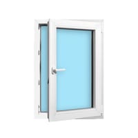 VENTANA PVC OSCILOBATIENTE BLANCA 70X100CM - 4