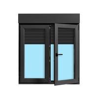 VENTANA PVC  OSCILOBATIENTE CON PERSIANA GRIS GRAFITO 120X138CM - 2