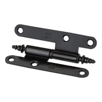 PERNIO BISAGRA DE PUERTA 9.5 CM REMATE PALA REDONDA IZQUIERDA NEGRO - 2