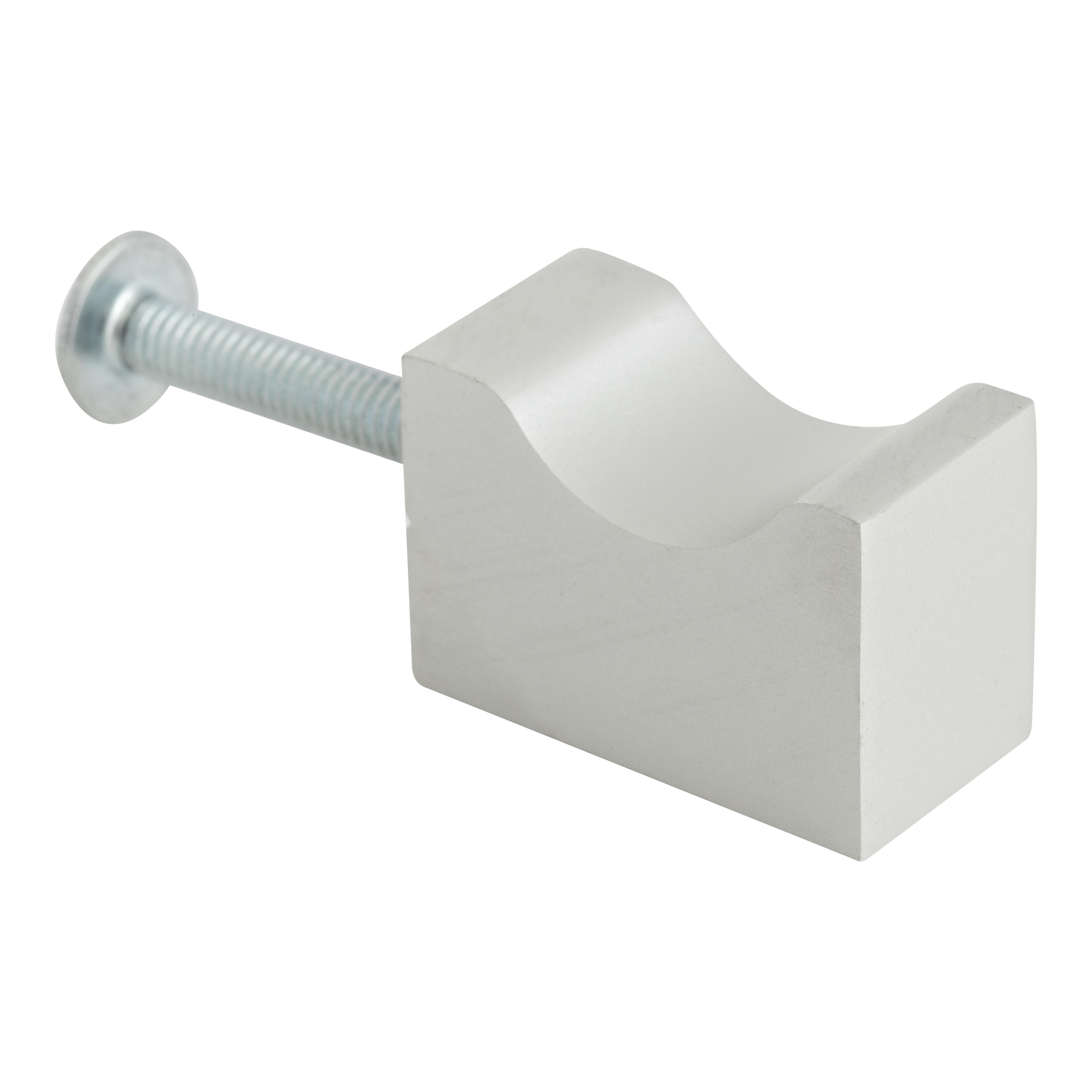 POMO MUEBLE ALUMINIO ANODIZADO MATE GRIS 1UD - 2