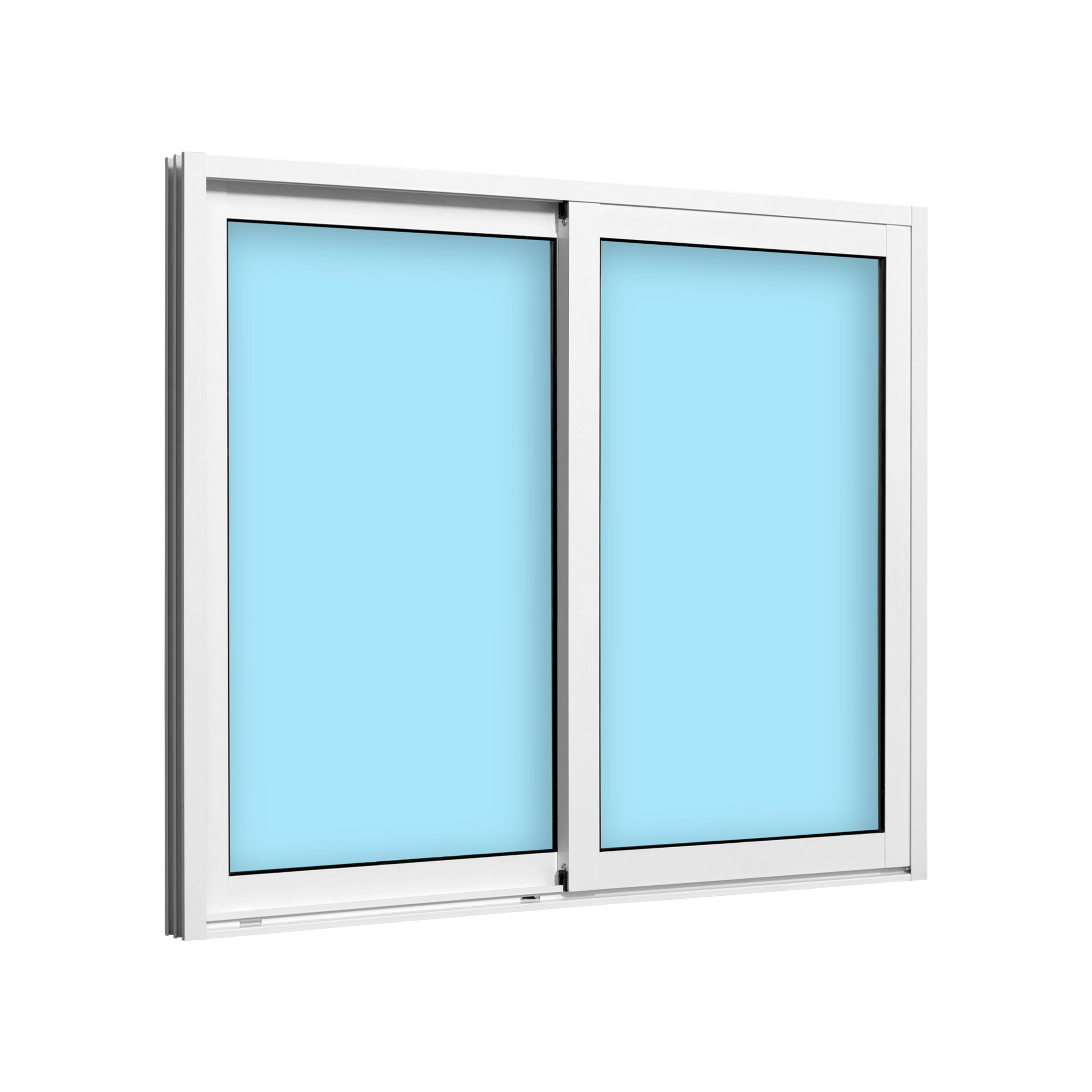 VENTANA ALUMINIO CORREDERA BLANCA 120X100CM - 2