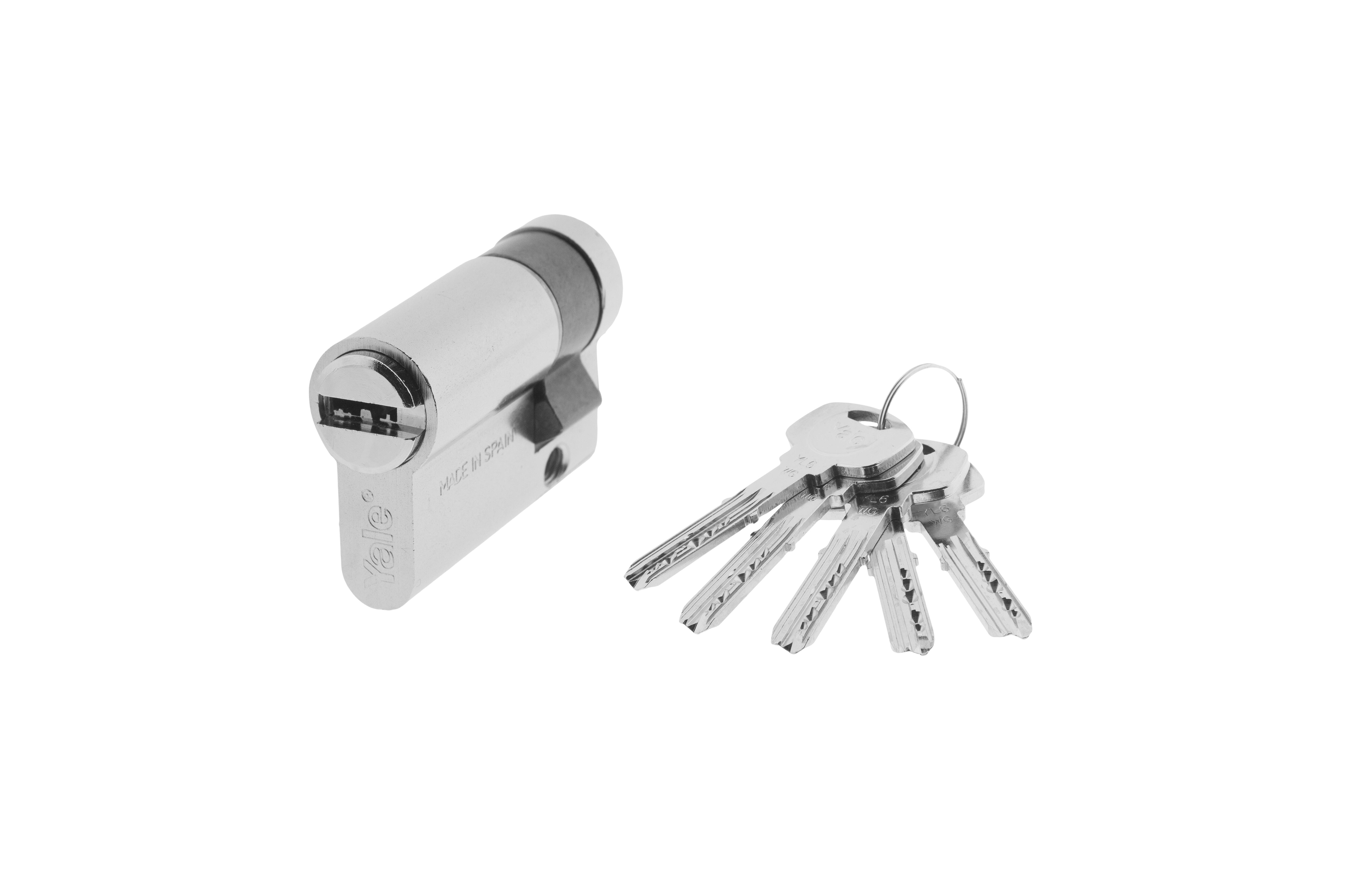 CILINDRO SEGURIDAD  ANTIBUMPING 30X10MM. PUNTOS LEVA 15MM NIQUEL YL6 YALE - 2