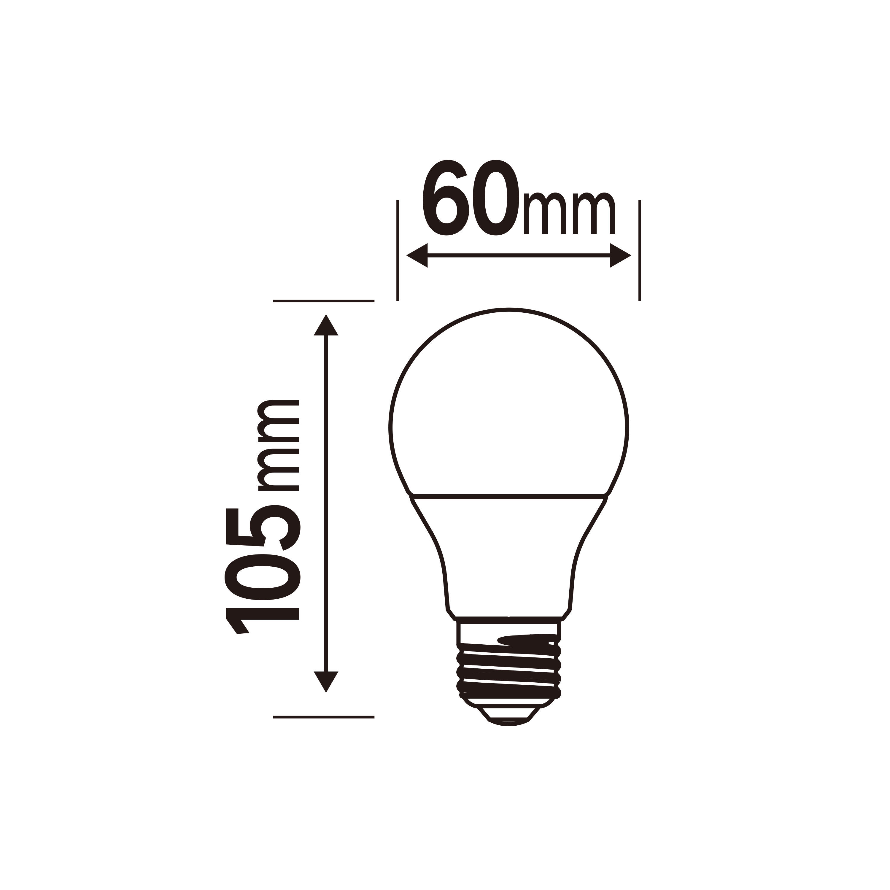 BOMBILLA LED ESTANDAR E27 470LM 3.4W LUZ CALIDA - 2
