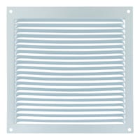 REJILLA DE VENTILACION SOBREPONER ALUMINIO BLANCO 17 X 17 CM ESPESOR 0.6  MM - 2