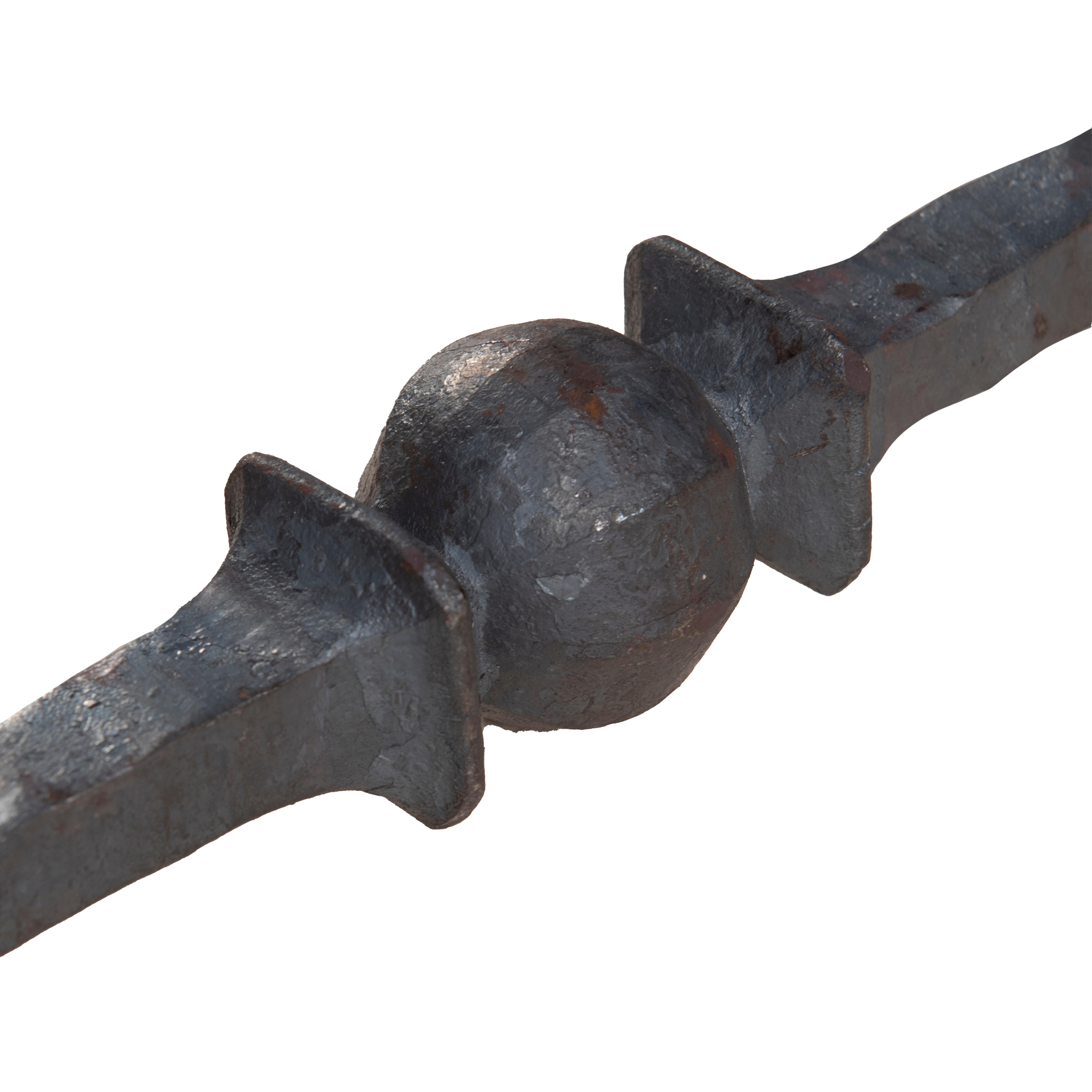 BARRA DE HIERRO FORJADO UNA BOLA 12X32MM 1M - 8