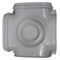 CONEXION CANALETA PVC BAJA ALTURA BLANCO - 2