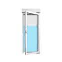 BALCONERA PVC ABATIBLE CON PERSIANA BLANCA 90X218CM DERECHA - 2