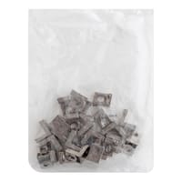 ESCUADRA DE ANGULO SOPORTE BALDA 20 X 20 MM NIQUELADA. 24 UDS - 2