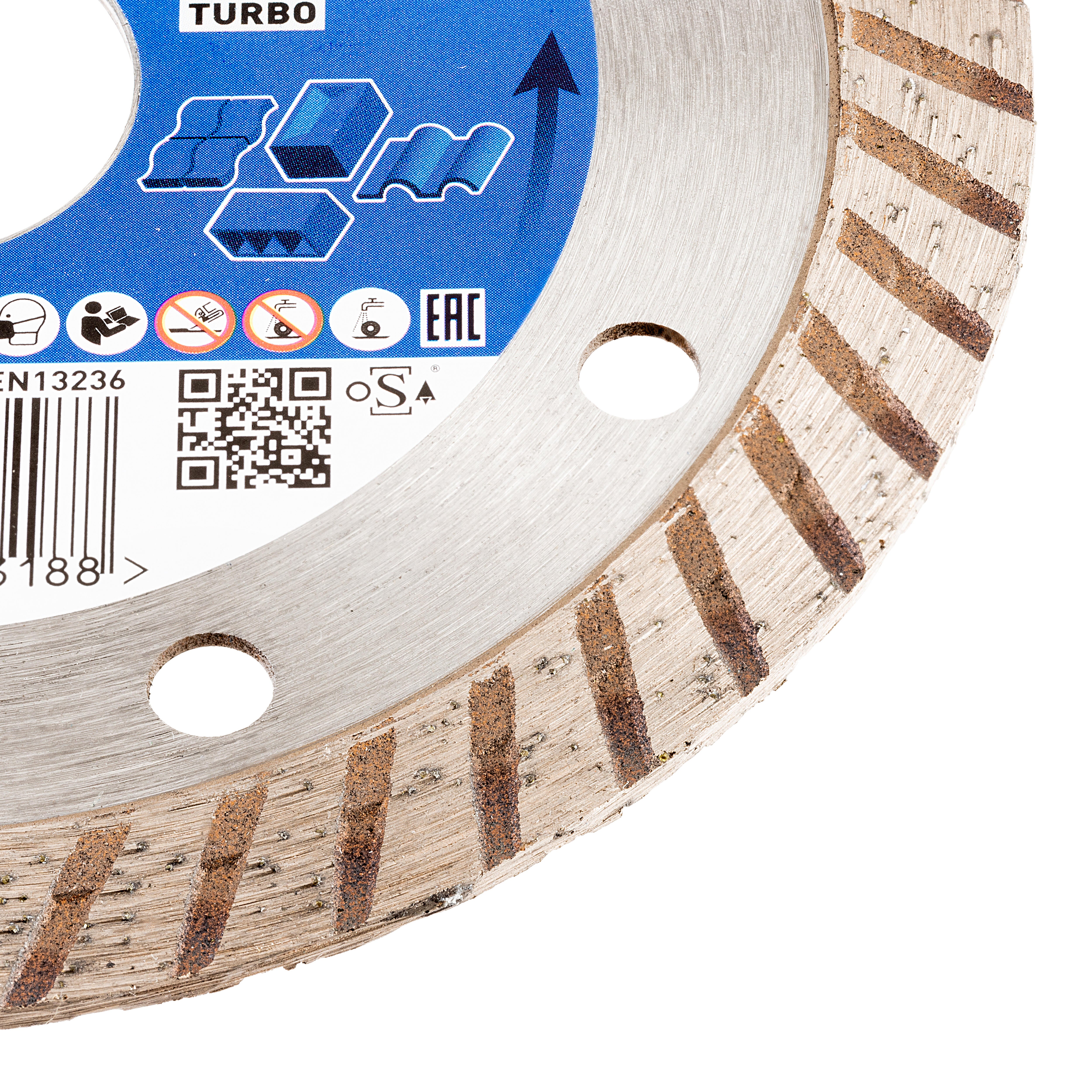 DISCO DE DIAMANTE AMOLADORA CORTE GENERAL DE OBRA BANDA CONTÍNUA TURBO CLASSIC 115MM CLIPPER - 4