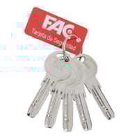 CILINDRO SEGURIDAD BOMBIN 30X30MM. PUNTOS LEVA 15MM. NIQUEL FAC - 2