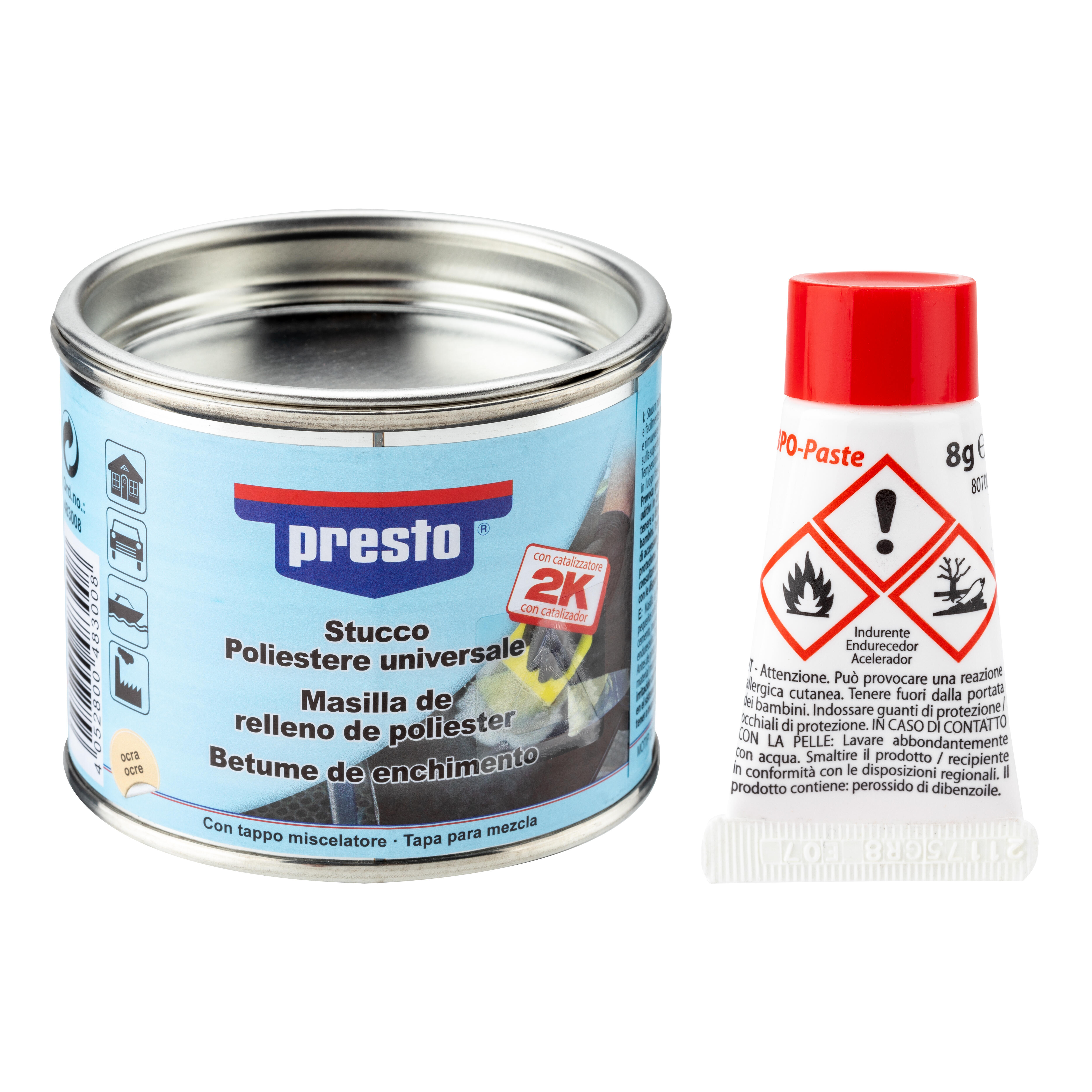 MASILLA BICOMPONENTE ACRÍLICA DE RELLENO 250GR - 2