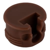 SOPORTE INVISIBLE A PRESION PLASTICO  20 MM MARRON. 10 UDS - 2