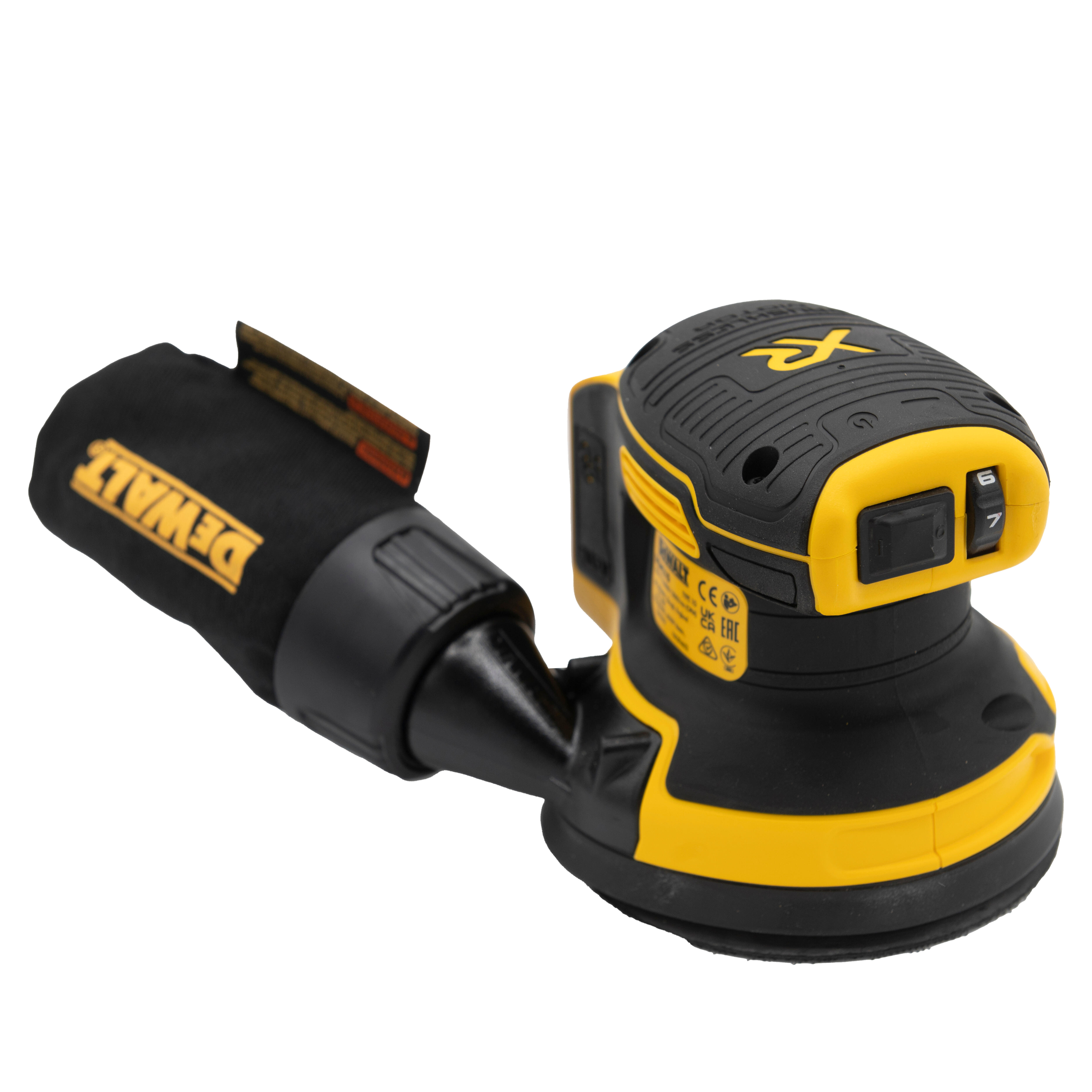 LIJADORA EXCENTRICA A BATERIA 18V DEWALT DCW210N BRUSHLESS - 5
