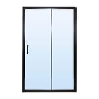 MAMPARA DE DUCHA FRONTAL CORREDERA LEXIE 120CM NEGRO - 3