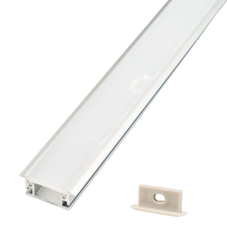 PERFIL TIRA LED DE EMPOTRAR PISABLE ALUMINIO 27x11MM 2M - 2