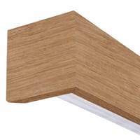 KIT RAIL + EMBELLECEDOR PUERTA CORREDERA ACABADO MELAMINA ROBLET - 2