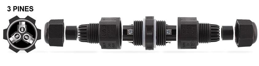 CONECTOR DE CABLE IP67 - 2