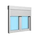 VENTANA PVC OSCILOBATIENTE CON PERSIANA BLANCA 140X138CM - 3
