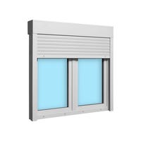 VENTANA PVC OSCILOBATIENTE CON PERSIANA BLANCA 140X138CM - 3