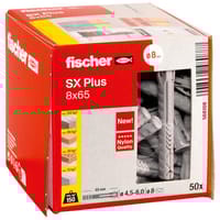 TACO DE EXPANSIÓN DE NYLON DIÁMETRO 8MM LONGITUD 65MM FISCHER SX PLUS 50UDS - 2