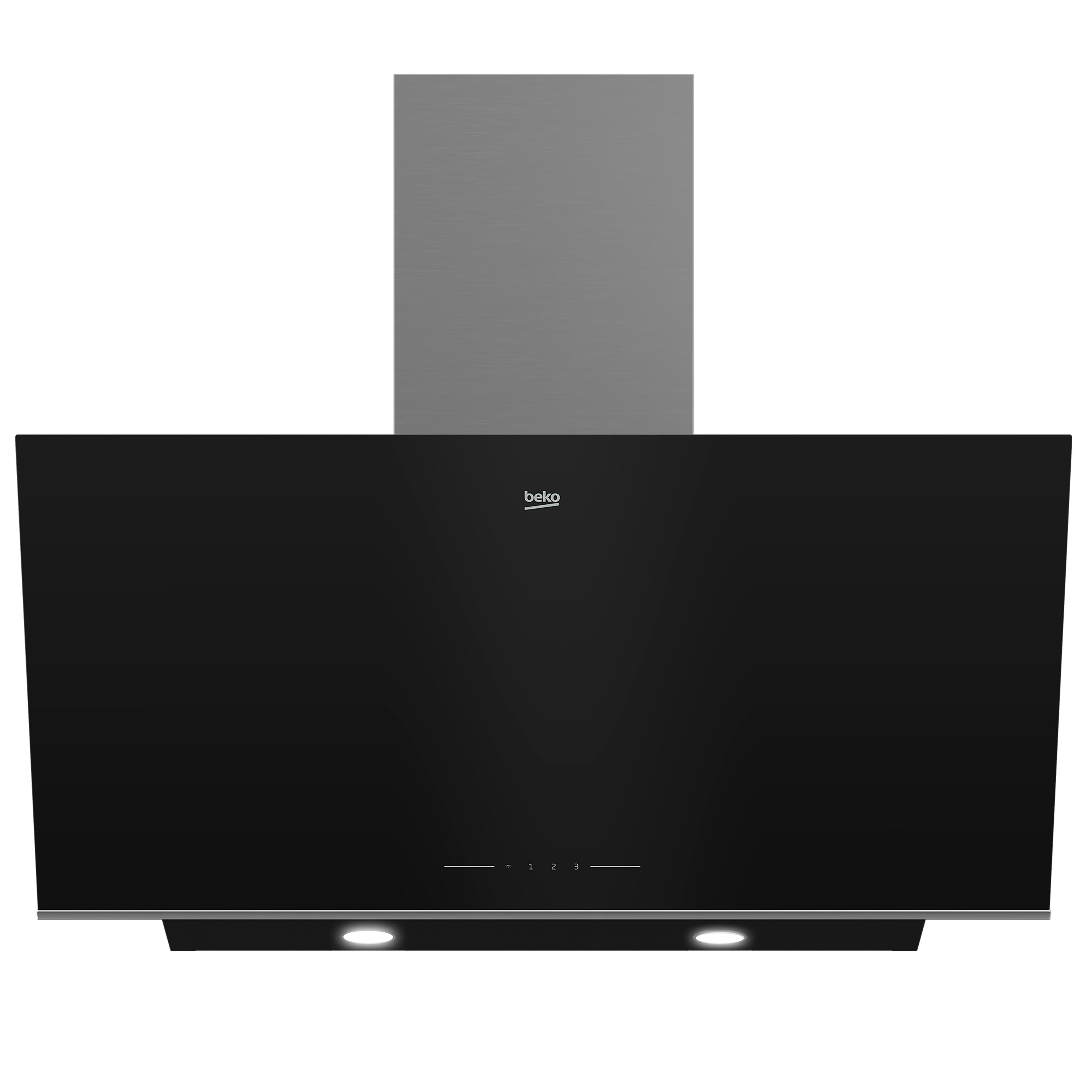 CAMPANA DECORATIVA INCLINADA 90 CM COLOR NEGRO BEKO HCA 94640BH  - 2