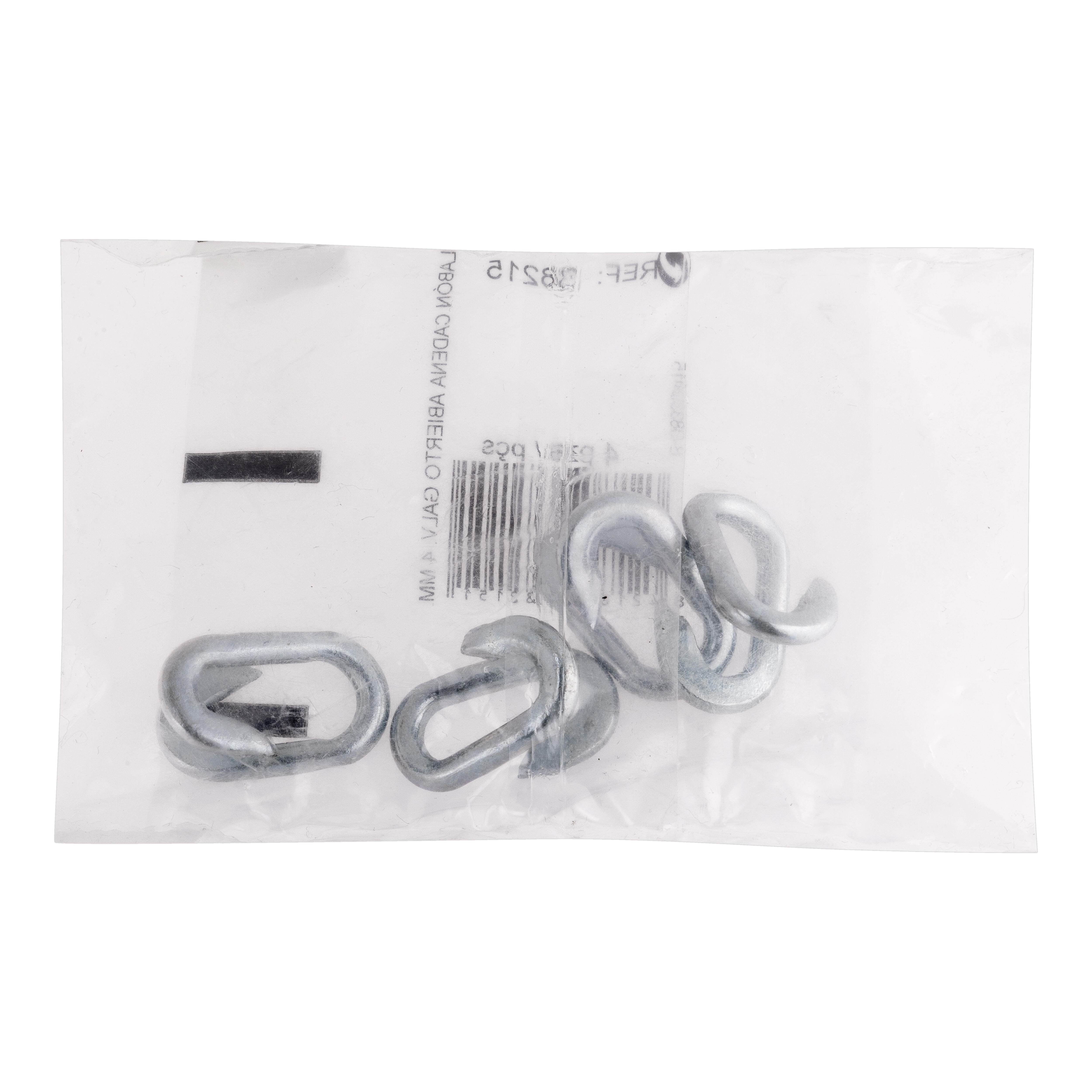ESLABON DE CADENA ABIERTO GALVANIZADO 4 MM. 4 UDS - 2