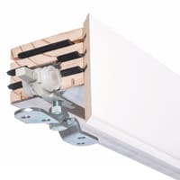 KIT RAIL + EMBELLECEDOR PUERTA CORREDERA LACADO BLANCO VT4 - 2