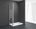MAMPARA DE DUCHA LATERAL FIJO LEXIE 70CM CROMO - 2