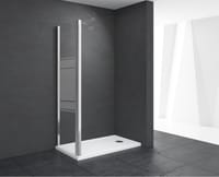 MAMPARA DE DUCHA LATERAL FIJO LEXIE 70CM CROMO - 2