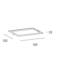 DOWNLIGHT LED EMPOTRAR CUADRADO BLANCO 24W CCT - 2