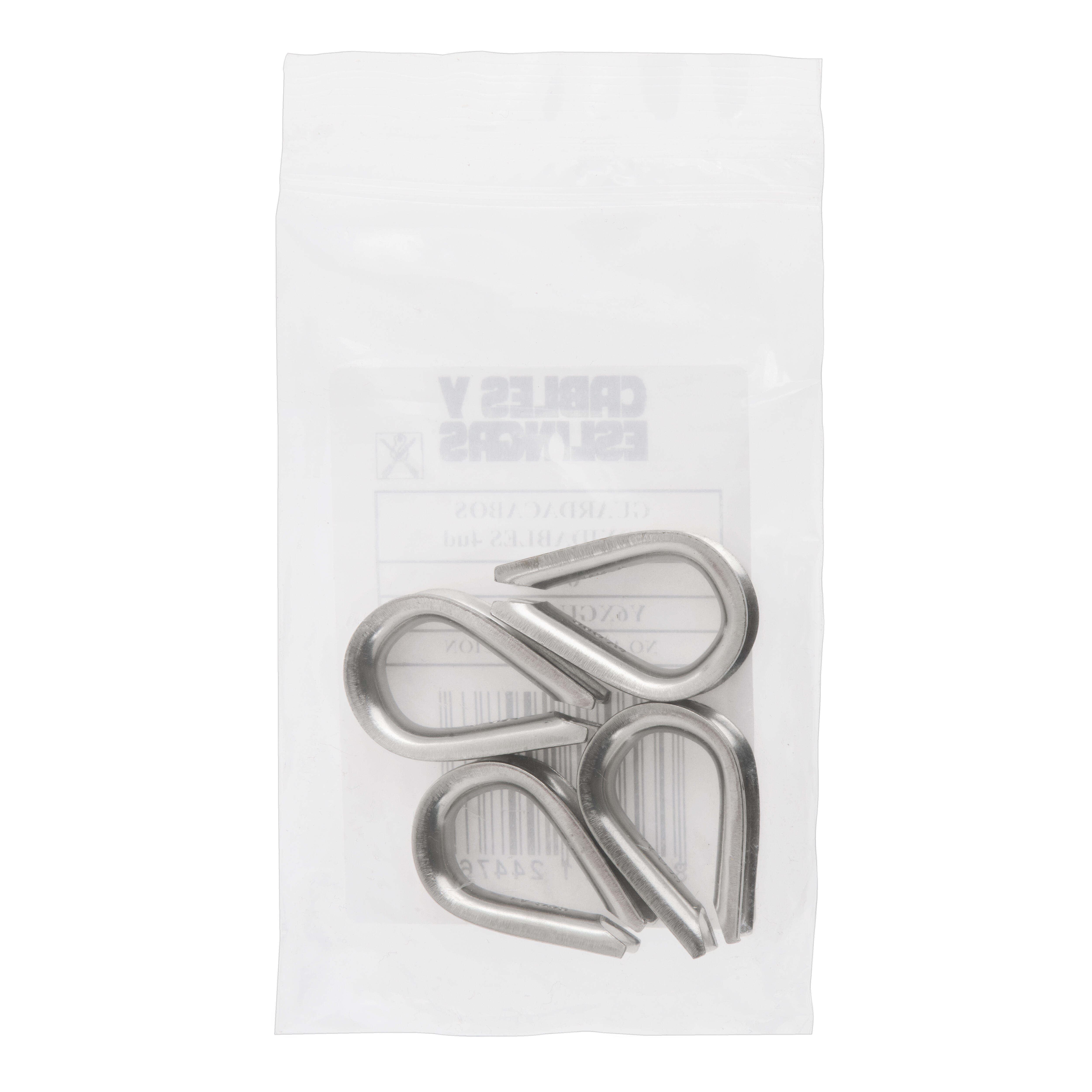 GUARDACABOS ACERO INOXIDABLE. 4 UDS - 3